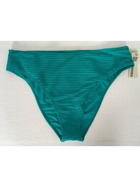 No Boundaries Bikini Bottoms Size XXL 20 Green Cheeky High Waist New w Tags